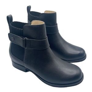 Spenco Black Park Avenue Leather Ankle Boot Women's Size‎ 6D